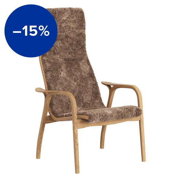 Lamino easy chair, sheepskin, Sahara