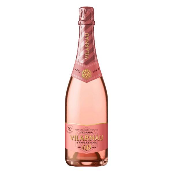 Vilarnau Organic Rosé Alcohol Free Sparkling 0%