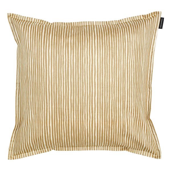 Varvunraita cushion cover, 40 x 40 cm, cotton - gold