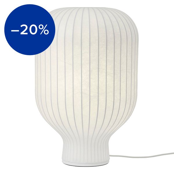 Strand table lamp, 59 cm, white