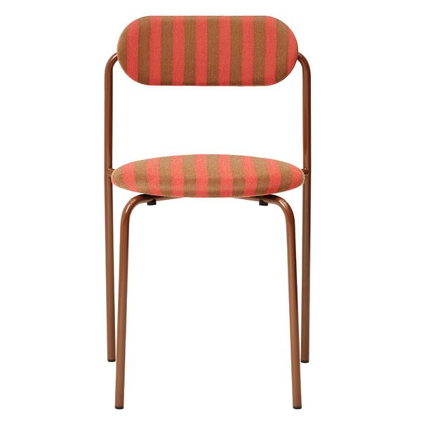 Moderno chair, brown - red-brown fabric