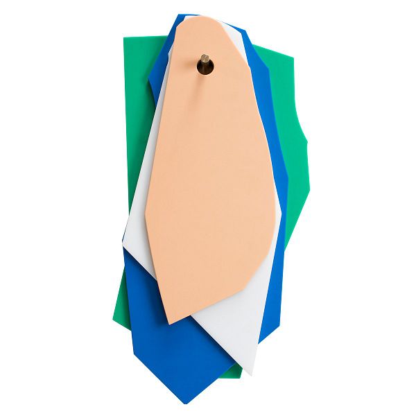 Cutting boards, 4 pcs, green - dark blue - white - pink