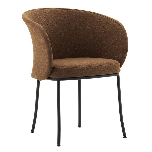 Knit armchair, brandy