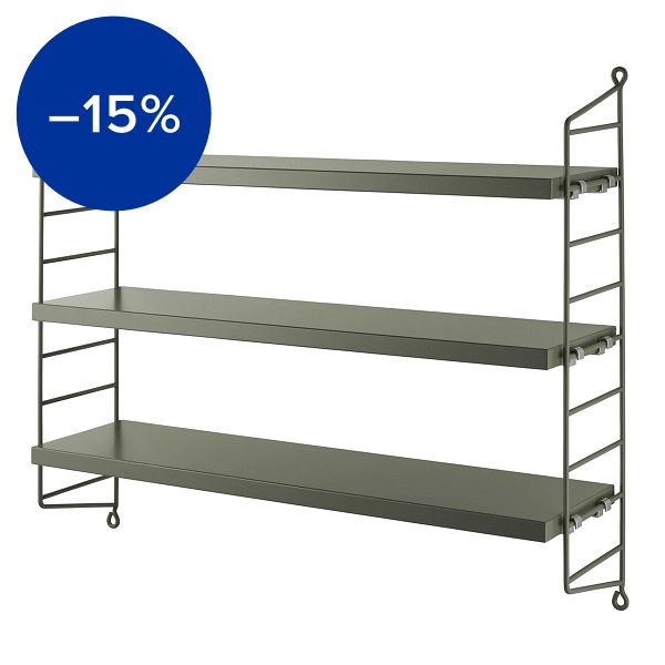 String Pocket shelf, sage
