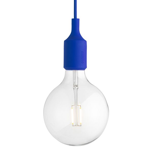 E27 LED pendant, blue