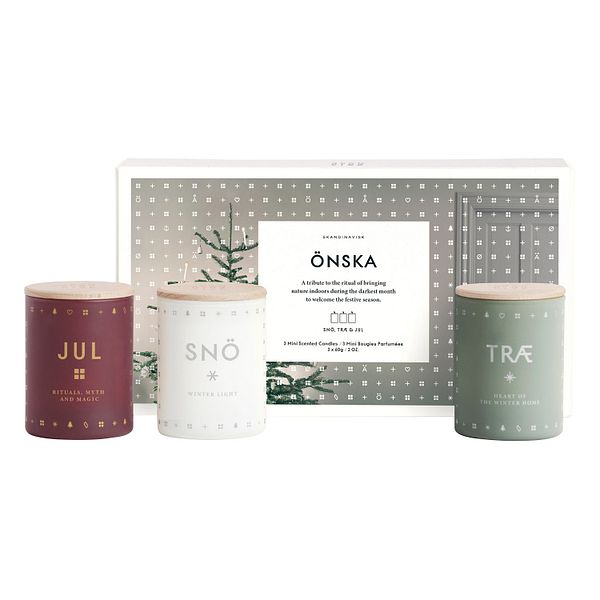 Scented candle set, 3 pcs, ÖNSKA