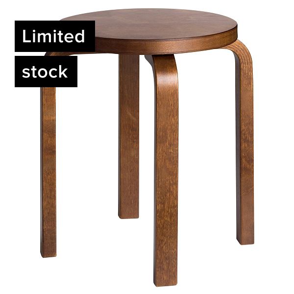Aalto stool E60, walnut