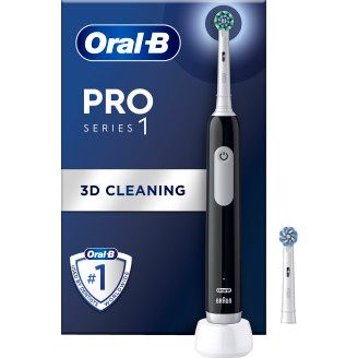 Sähköhammasharja Oral-B Pro 1, musta + 1 extra-vaihtoharja