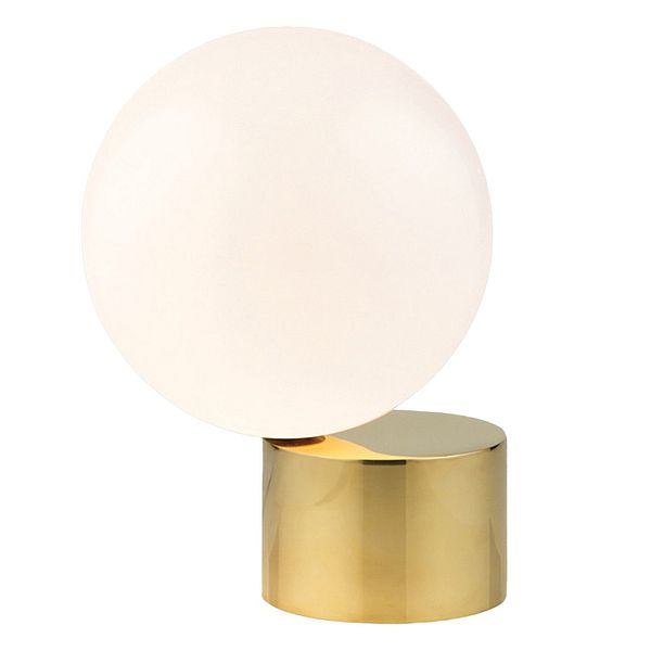 Tip of the Tongue table lamp, polished brass