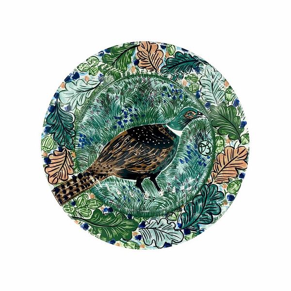 Hubertus plate, 25,5 cm, Pheasant