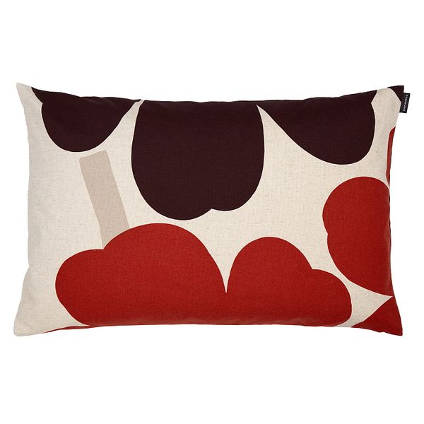 Unikko cushion cover, 40 x 60 cm, linen - red