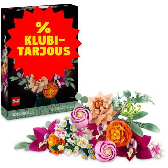 LEGO Botanicals 10342 Kaunis vaaleanpunainen kukkakimppu