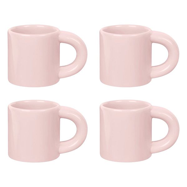 Bronto espresso cup, 4 pcs, pink