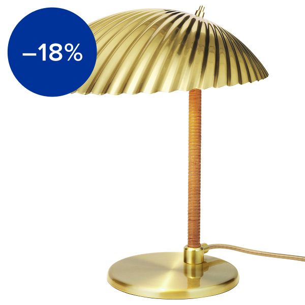 Tynell 5321 table lamp, brass - rattan