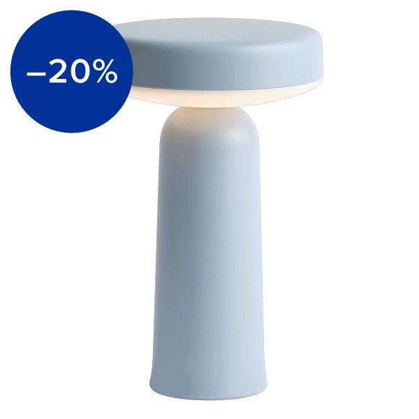 Ease portable lamp, light blue