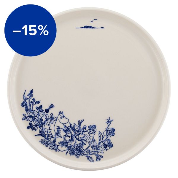 Moomin dining plate, 25 cm, Haru