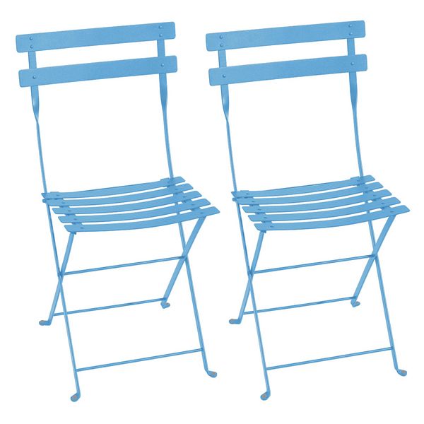 Bistro Metal chair, 2 pcs, Maya blue