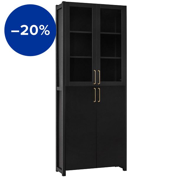 Moments cabinet, high, black