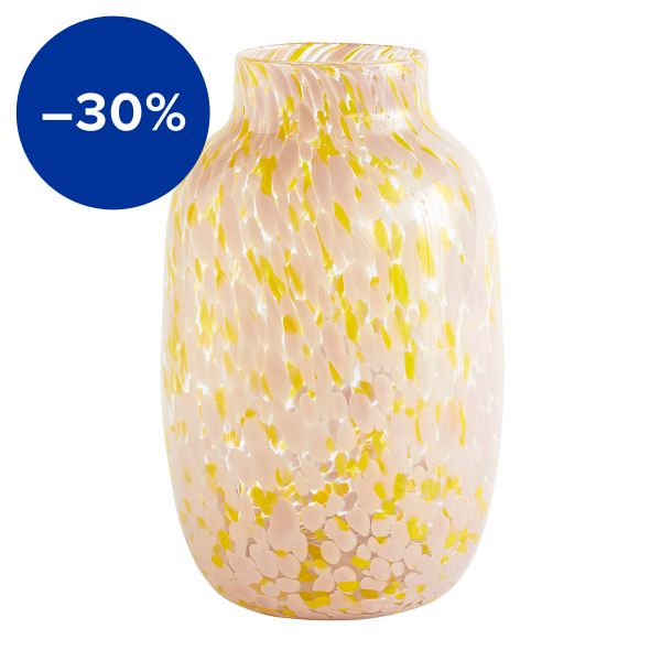 Splash vase, 30 cm, light pink - yellow