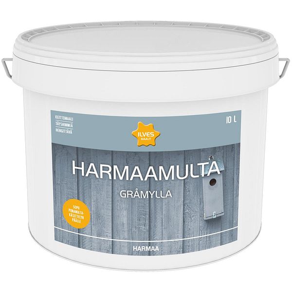ILVES HARMAAMULTA KEITTOMAALI HARMAA 10 L