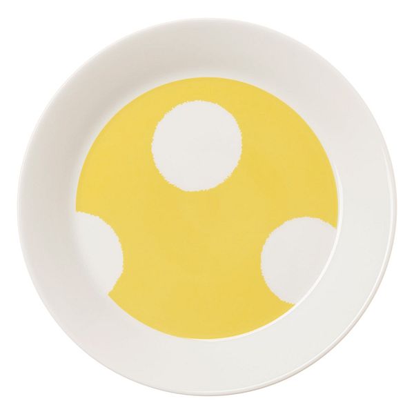 Vuokko plate, 21 cm, Kraklee yellow