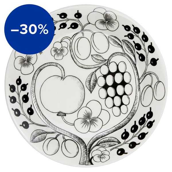 Paratiisi plate 26 cm, black