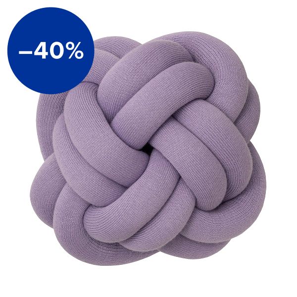 Knot cushion, lilac