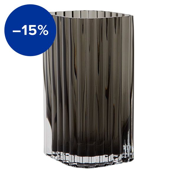 Folium vase, S, black