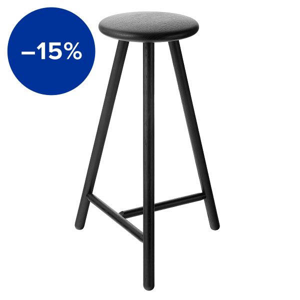 Perch bar stool 63 cm, black