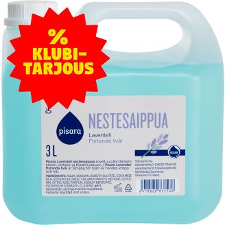Nestesaippua Pisara 3 l laventeli