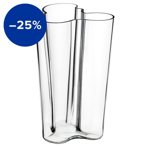 Aalto vase 251 mm, clear