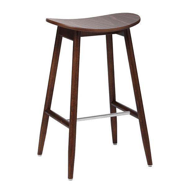 Icha bar stool, 65 cm, walnut stained beech