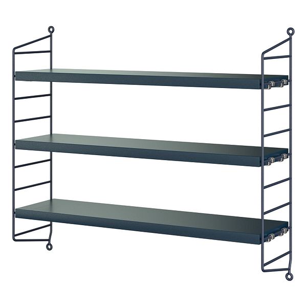 String Pocket shelf, Nybroblå