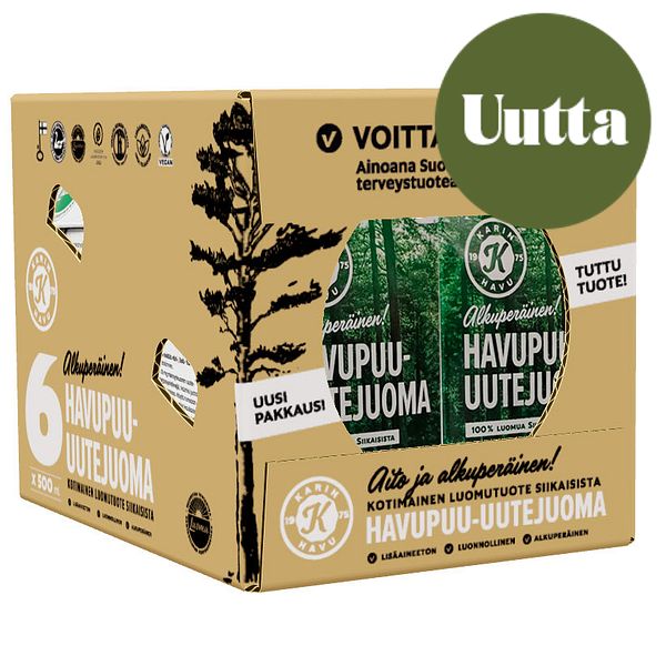 Havupuu-uutejuoma, 6 x 500 ml