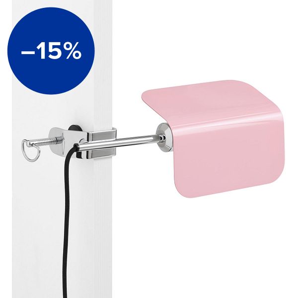 Apex clip lamp, Luis pink