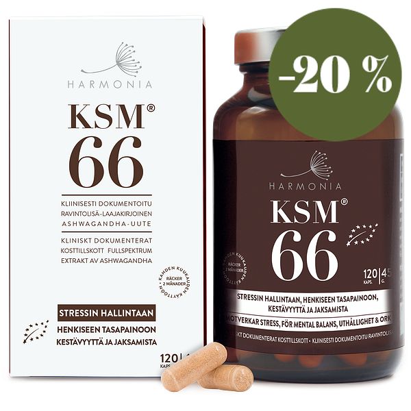 KSM66-ashwagandhakapselit, 45 g