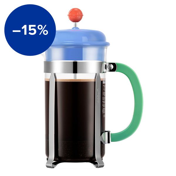 Caffettiera French press coffee maker, 1,0 l, light blue