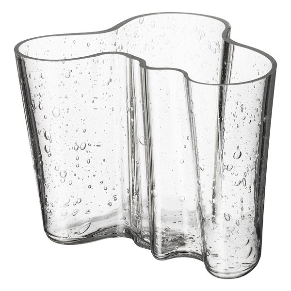Aalto vase, 160 mm, bubble glass clear