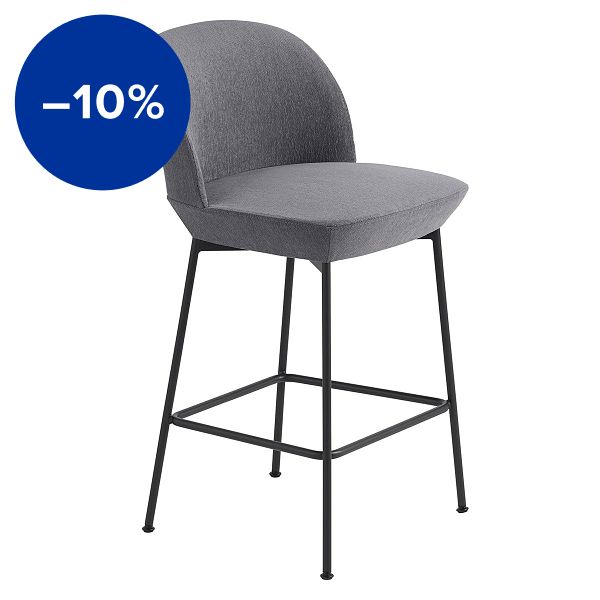 Oslo counter stool, 65 cm, Still 161 - anthracite black