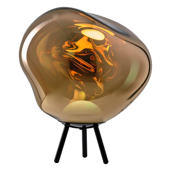 Melt portable lamp, large, gold - black