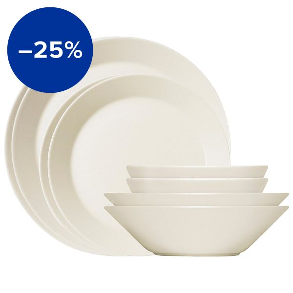 Teema starter set 8 pcs, white