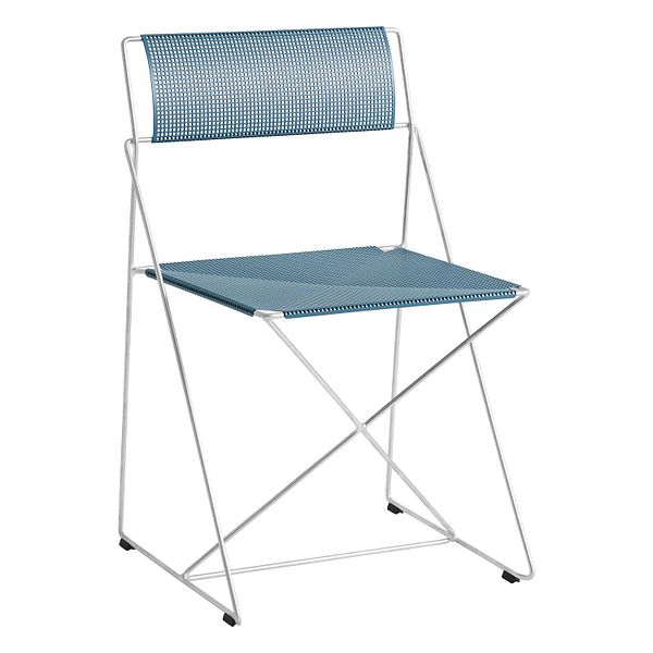 X-Line chair, hot galvanized - powder blue