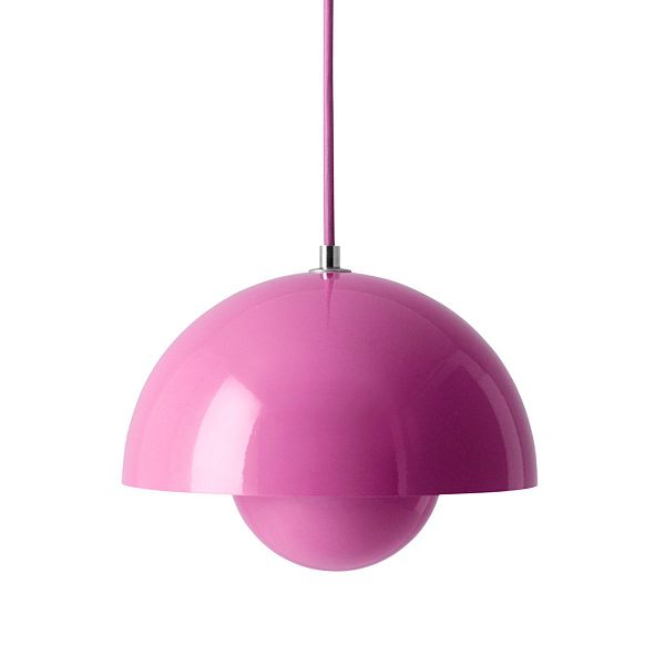 Flowerpot VP1 pendant, tangy pink