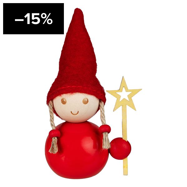 Elf girl star-bearer, red - maple