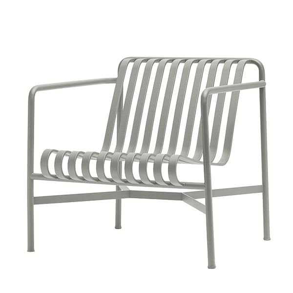 Palissade lounge chair, low, sky grey