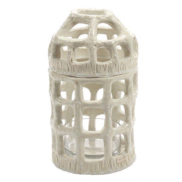 Pique-Fleurs vase, white rosie