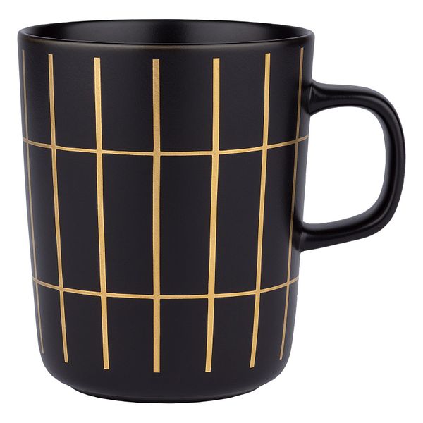 Oiva - Tiiliskivi mug, 2,5 dl, black - gold
