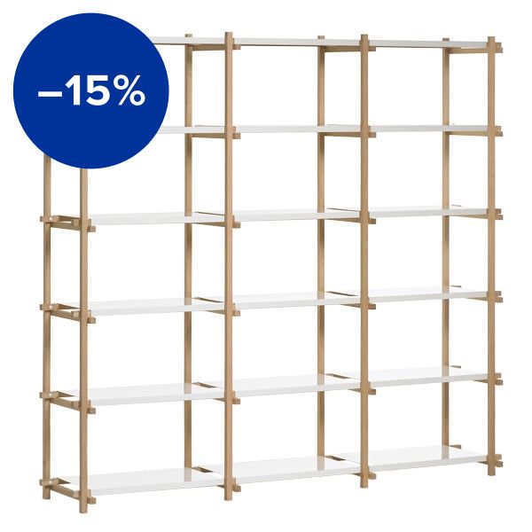 Woody shelf, high, white