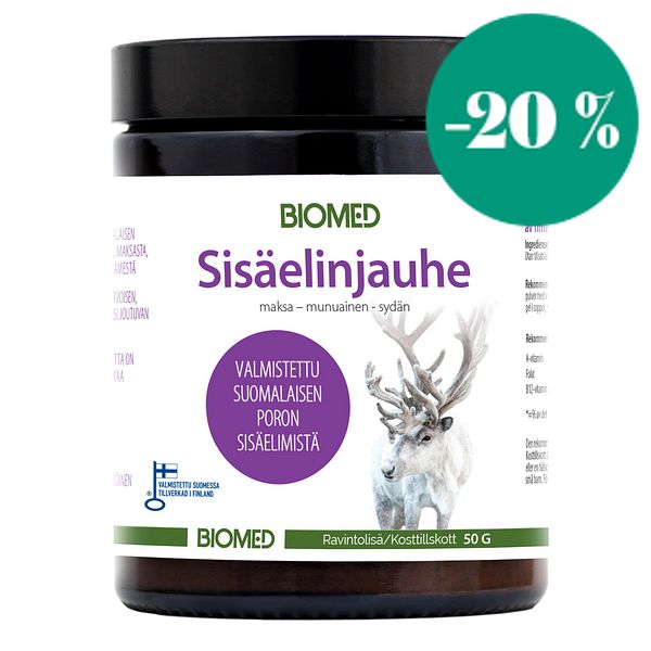 Poron sisäelinjauhe, 50 g