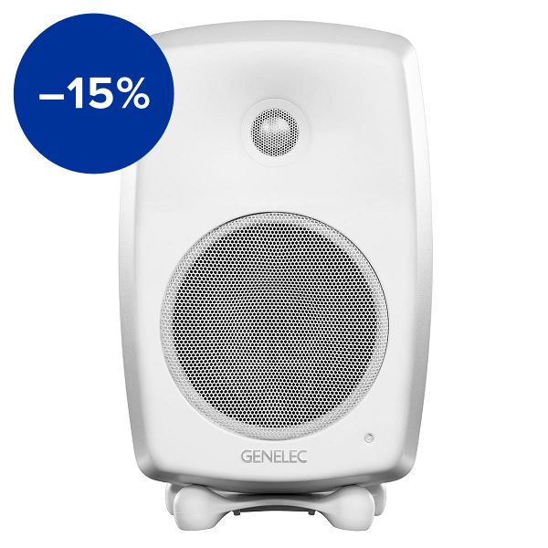 G Three (B) active speaker, white